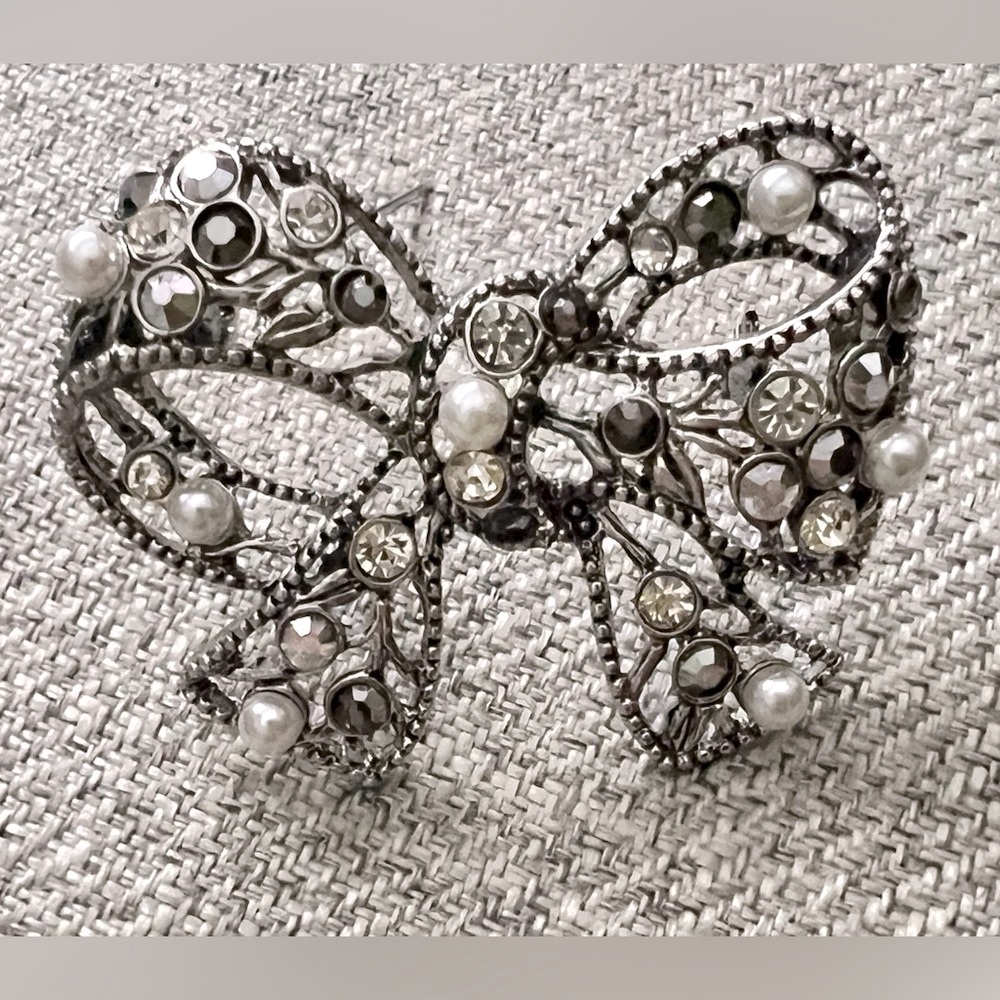 Crystal Rhinestone Vintage Bowknot Brooch